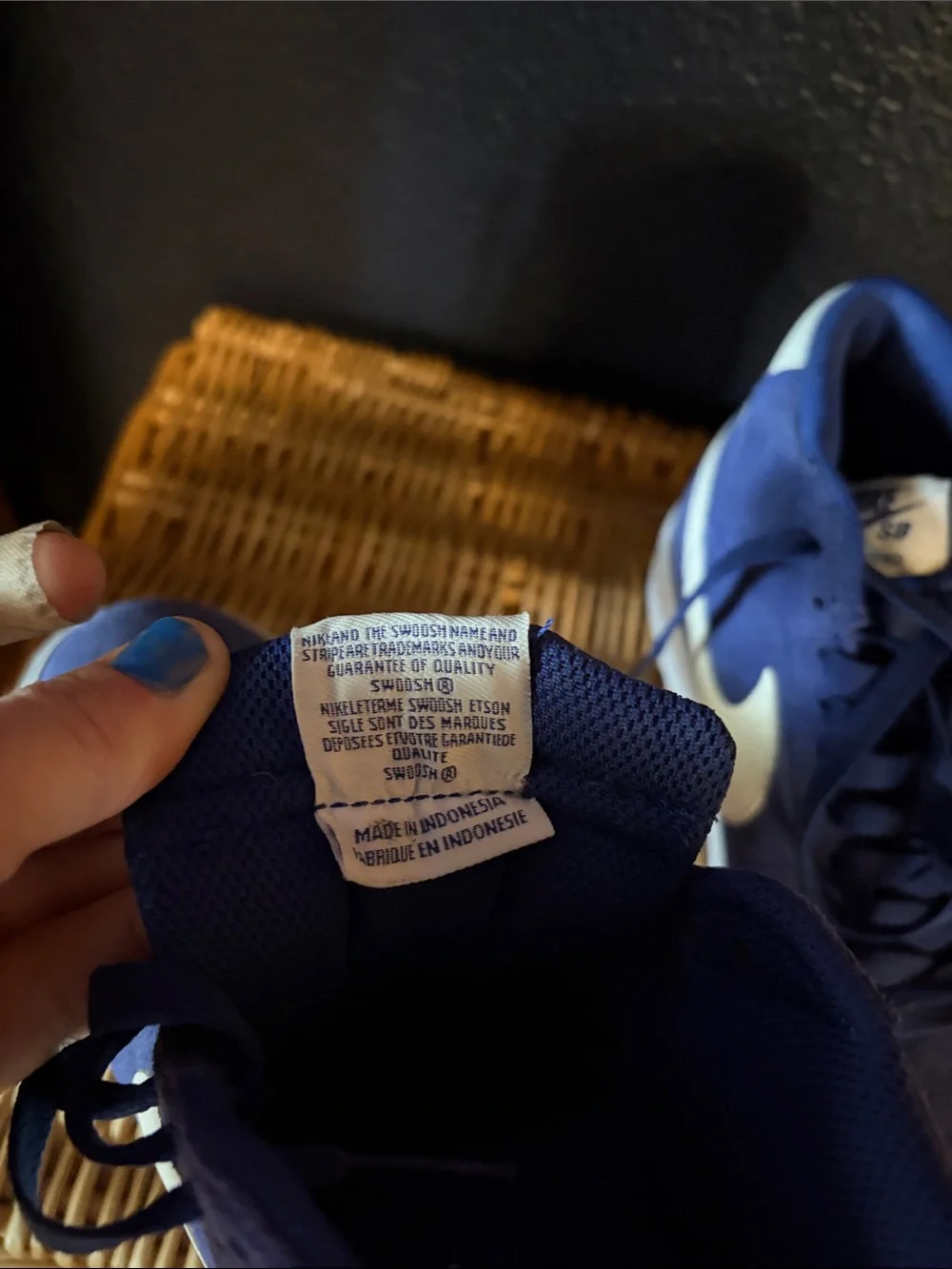 Nike SB Zoom Blazer Mid Royal Blue Suede High-Top Sneakers with White Swoosh